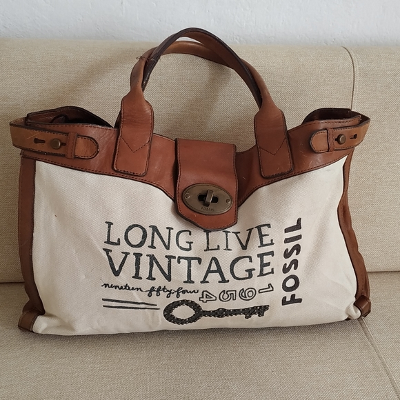 Fossil Tote Long live Vintage weekender Tote - Picture 3 of 17